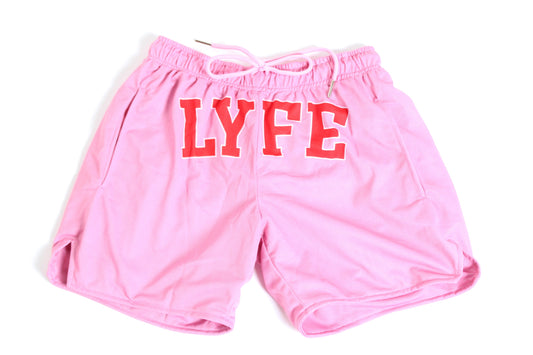 Pink Mesh Shorts